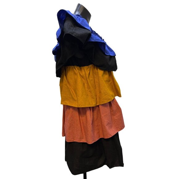 Se'zane Paris Ruffled Peasant Dress Multi S - Picture 3 of 5